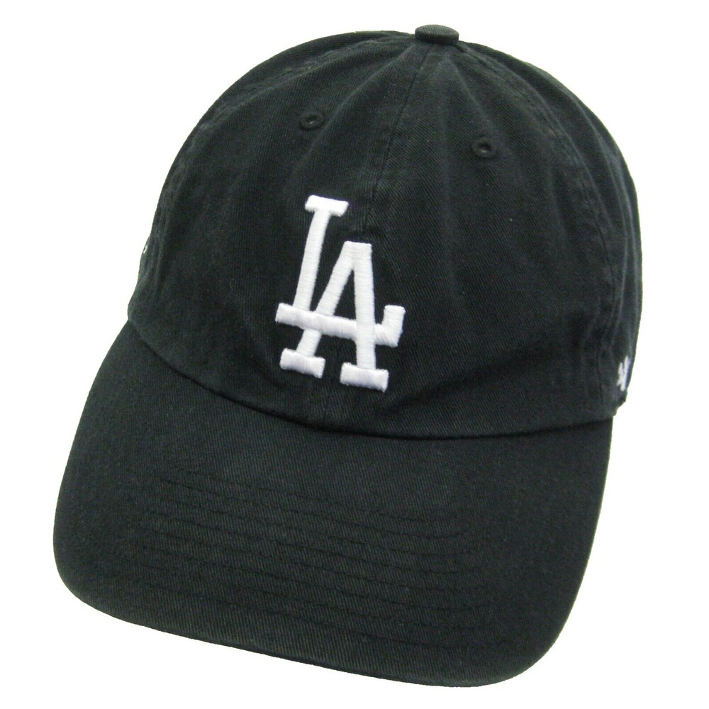 L.A. Dodgers Mens Black Baseball Cap Hat (Adult Adjustable) 47 Brand Los Angeles